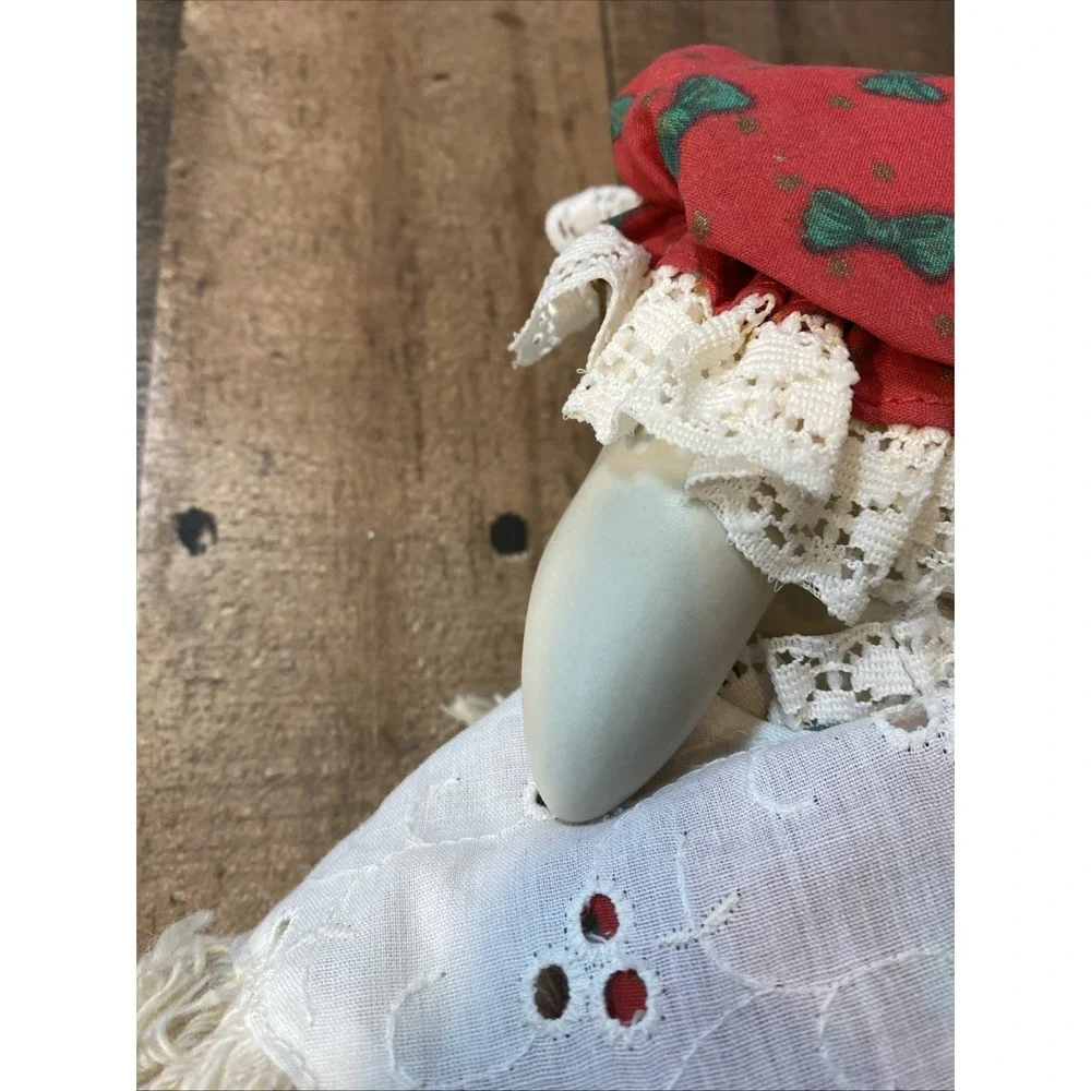 Vtg House of Lloyd Granny Flo Rabbit 1996‎ Shelf Sitter Christmas Porcelain 16